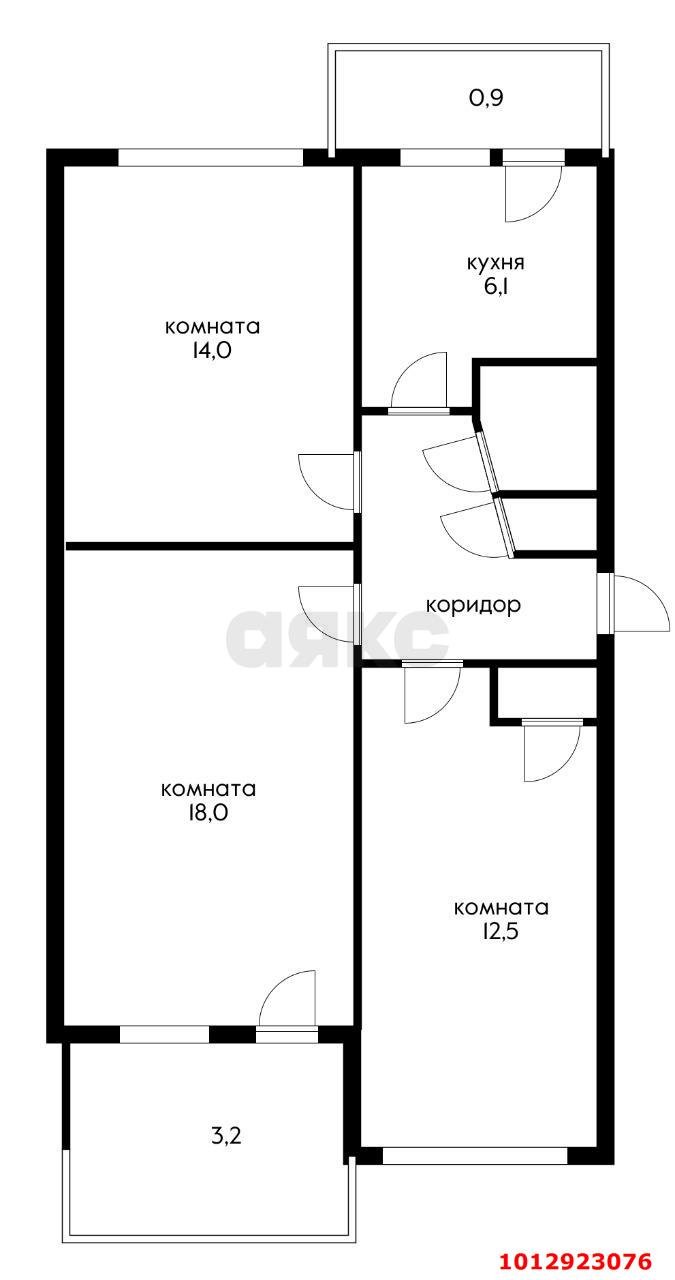 Фото №14: 3-комнатная квартира 63 м² - Краснодар, имени Маршала Жукова, ул. Кореновская, 9