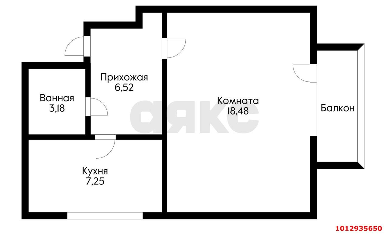 Фото №2: 1-комнатная квартира 35&nbsp;м², 2/5&nbsp;эт. - Лорис, мкр. Карасунский внутригородской округ, ул. Садовая, 30
