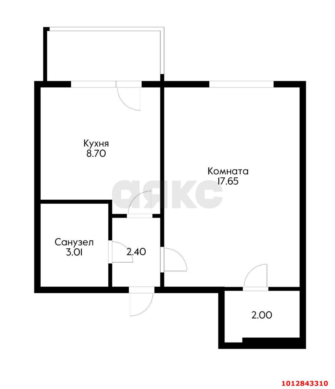 Фото №14: 1-комнатная квартира 36 м² - Краснодар, Краевая Клиническая Больница, ул. 1 Мая, 186