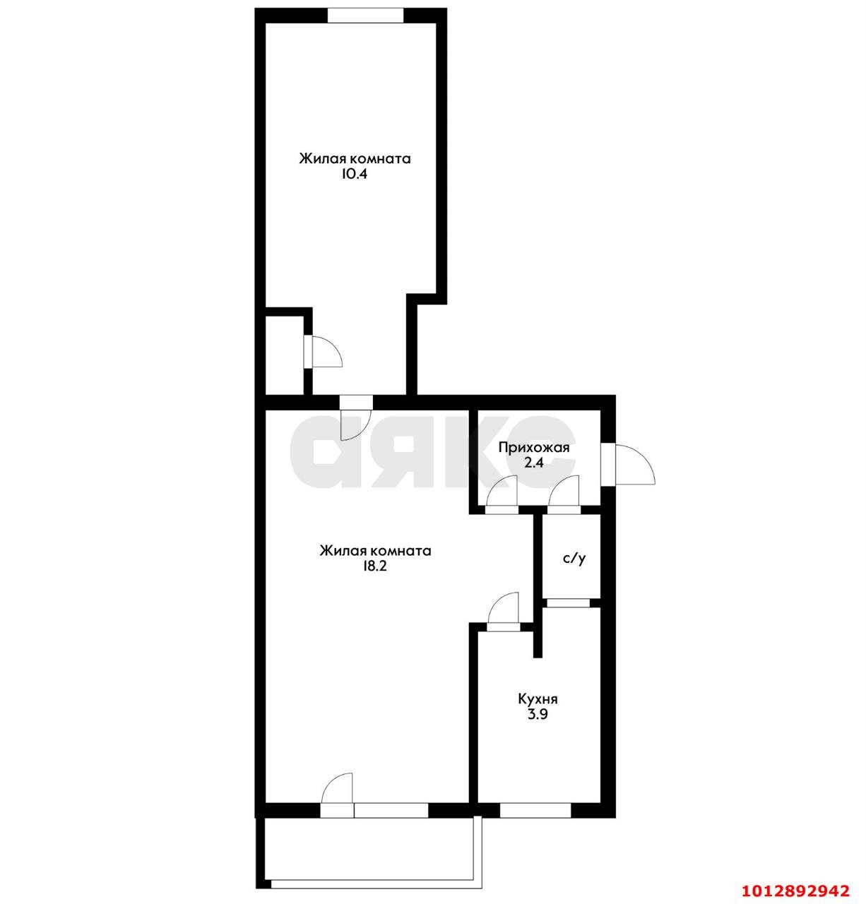 Фото №14: 2-комнатная квартира 37 м² - Краснодар, Черёмушки, ул. Ставропольская, 107/2