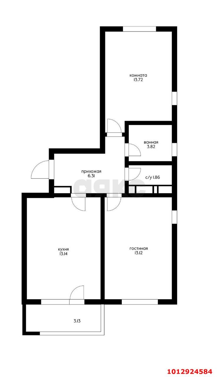 Фото №11: 2-комнатная квартира 55 м² - Краснодар, жилой комплекс Облака, ул. имени Генерала Корнилова, 9А