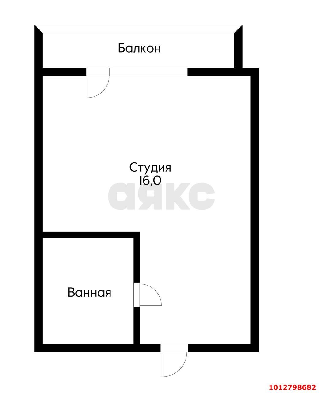 Фото №6: Студия 25 м² - Краснодар, Прикубанский внутригородской округ, 