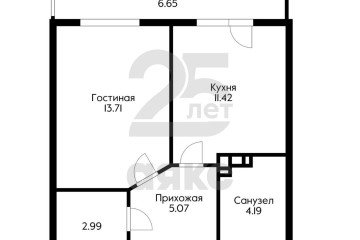 Фото №2: 1-комнатная квартира 43 м² - Краснодар, мкр. Восточно-Кругликовский, ул. им. Героя Яцкова И.В., 28