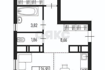 Фото №2: 2-комнатная квартира 51 м² - Краснодар, мкр. жилой комплекс Облака, ул. имени Генерала Корнилова, 9