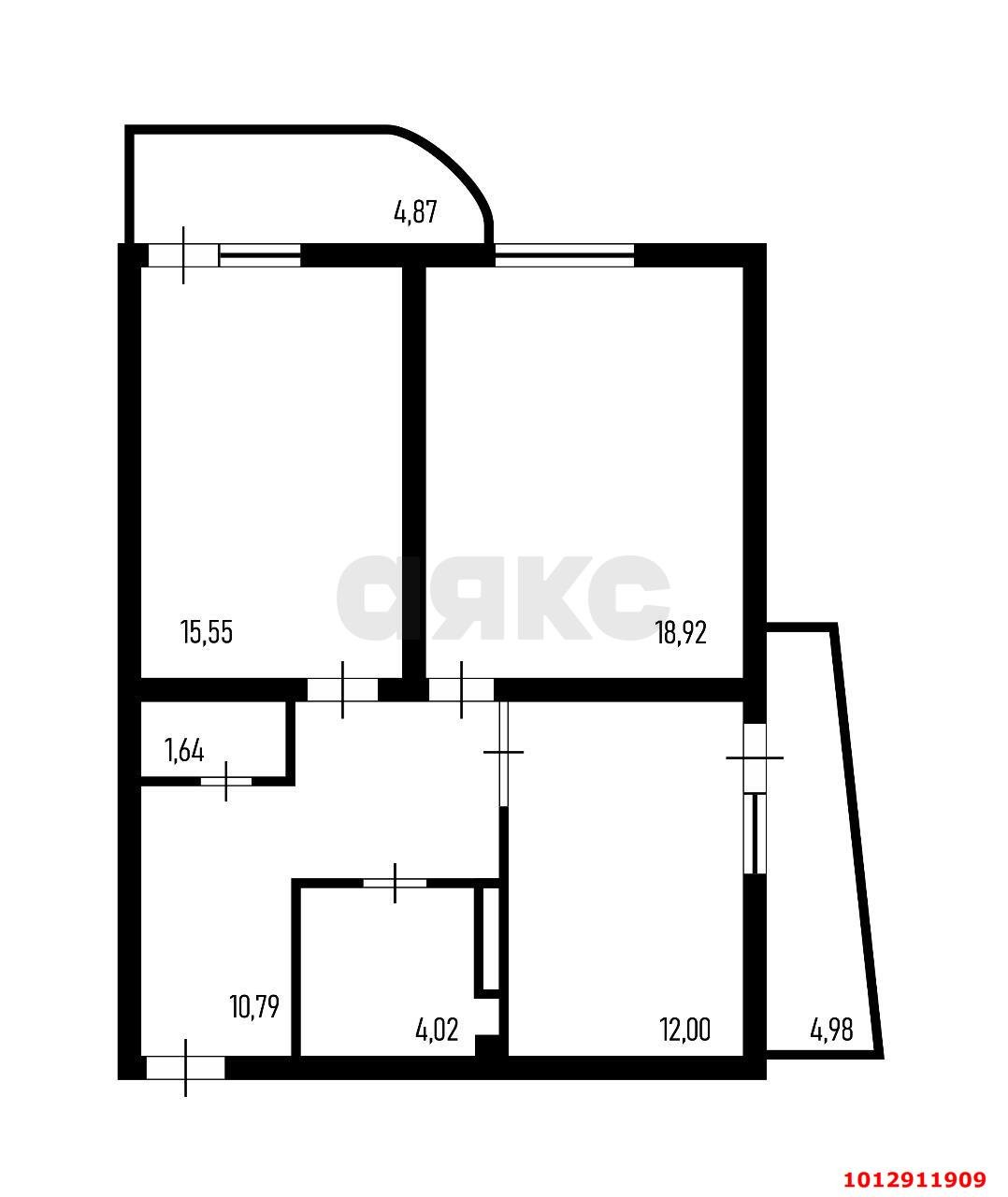 Фото №17: 2-комнатная квартира 72 м² - Краснодар, жилой комплекс Цветы, ул. Круговая, 4Вк6