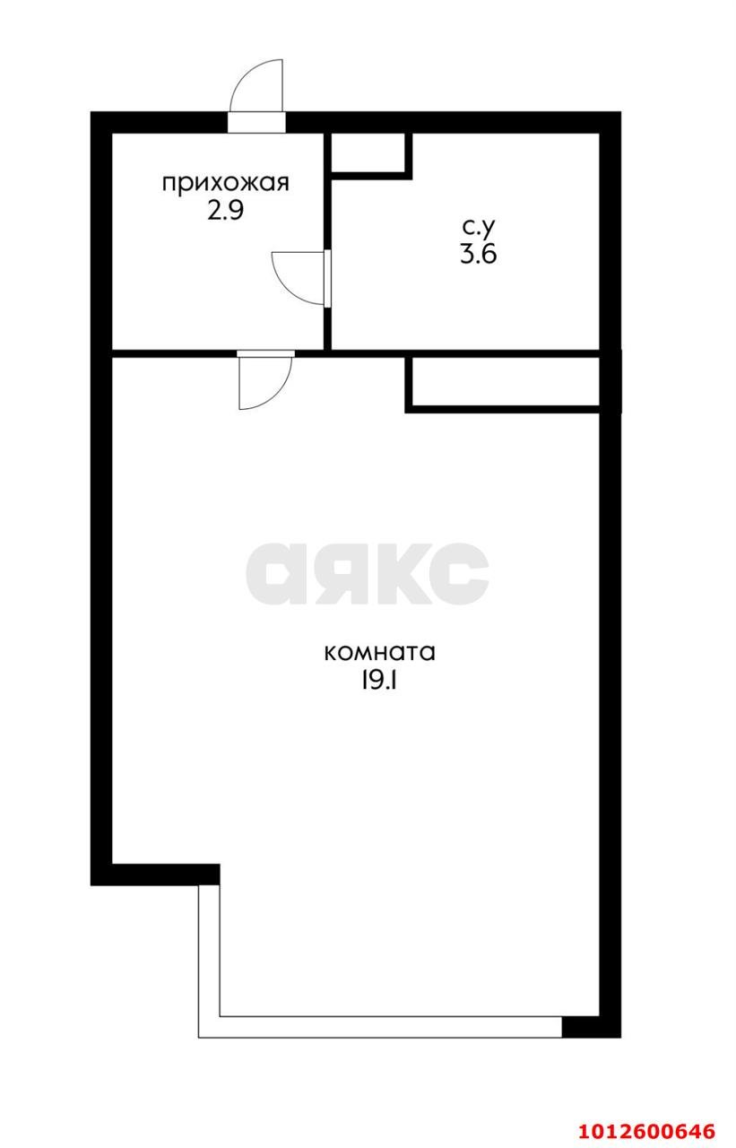 Фото №3: Студия 25 м² - Новая Адыгея, жилой комплекс Мега-Победа 2, ул. Песочная, 1к5