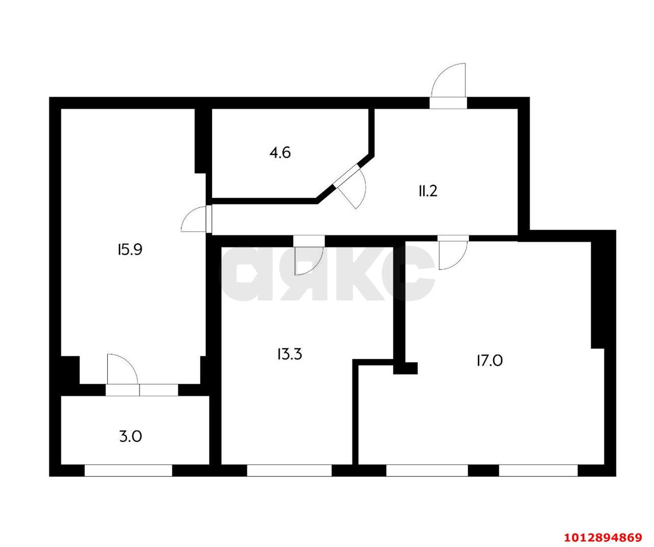 Фото №12: 2-комнатная квартира 65 м² - Краснодар, Сады Калинина, ул. Средняя, 81/4