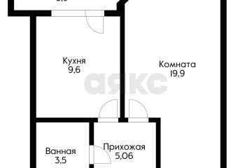 Фото №2: 1-комнатная квартира 39 м² - Краснодар, мкр. жилой комплекс Кино, ул. Уральская, 100/5