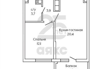 Фото №4: 1-комнатная квартира 42 м² - Краснодар, мкр. жилой комплекс Отражение, ул. Конгрессная, 41к1