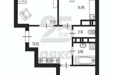 Фото №4: 2-комнатная квартира 65 м² - Краснодар, мкр. жилой комплекс На Стахановской, ул. Стахановская, 1кП