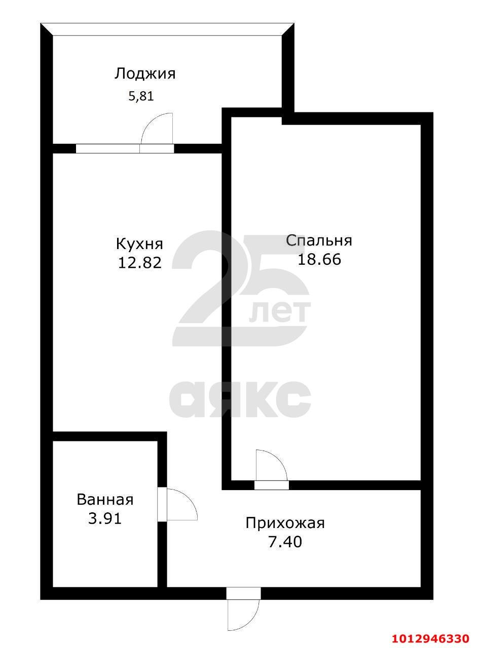 Фото №9: 1-комнатная квартира 45 м² - Краснодар, жилой комплекс Дуэт, ул. Душистая, 77