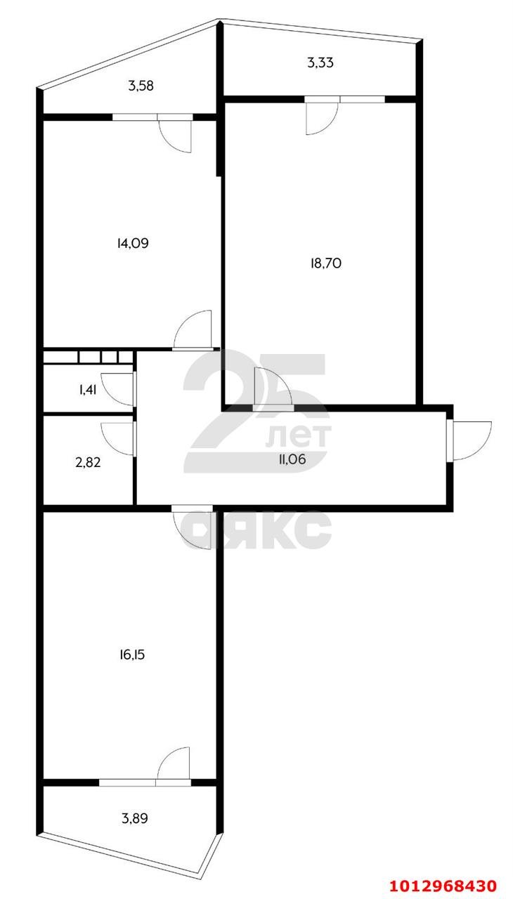 Фото №11: 2-комнатная квартира 75 м² - Краснодар, жилой комплекс Гарантия, ул. Восточно-Кругликовская, 42/3к2