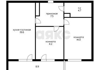 Фото №1: 2-комнатная квартира 66 м² - Краснодар, мкр. жилой комплекс Отражение, ул. Конгрессная, 41к1