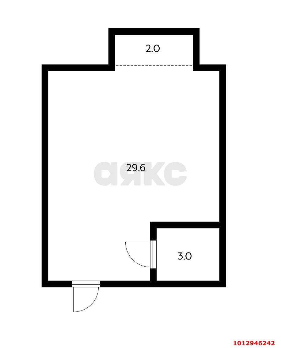 Фото №11: Студия 32 м² - Краснодар, Светлоград, ул. Красных Партизан, 1/4к8