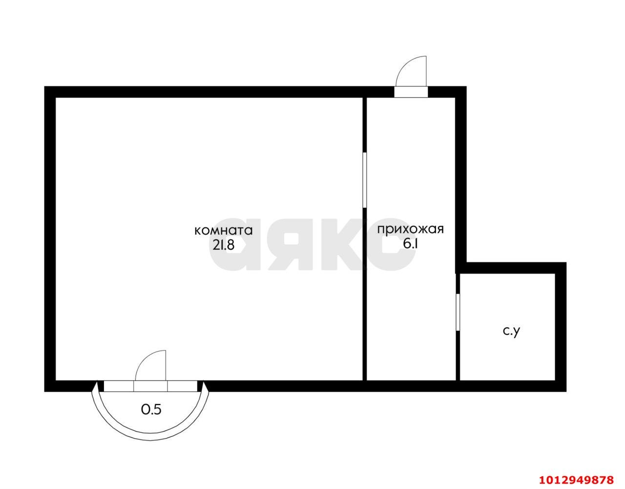 Фото №6: Студия 32 м² - Российский, Прикубанский внутригородской округ, ул. Заводовского, 14