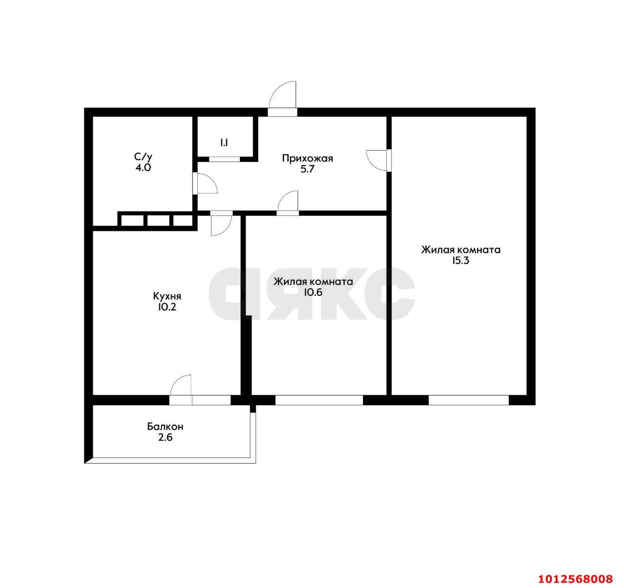 Фото №14: 2-комнатная квартира 50 м² - Краснодар, Камвольно-суконный Комбинат, ул. Магистральная, 11к3