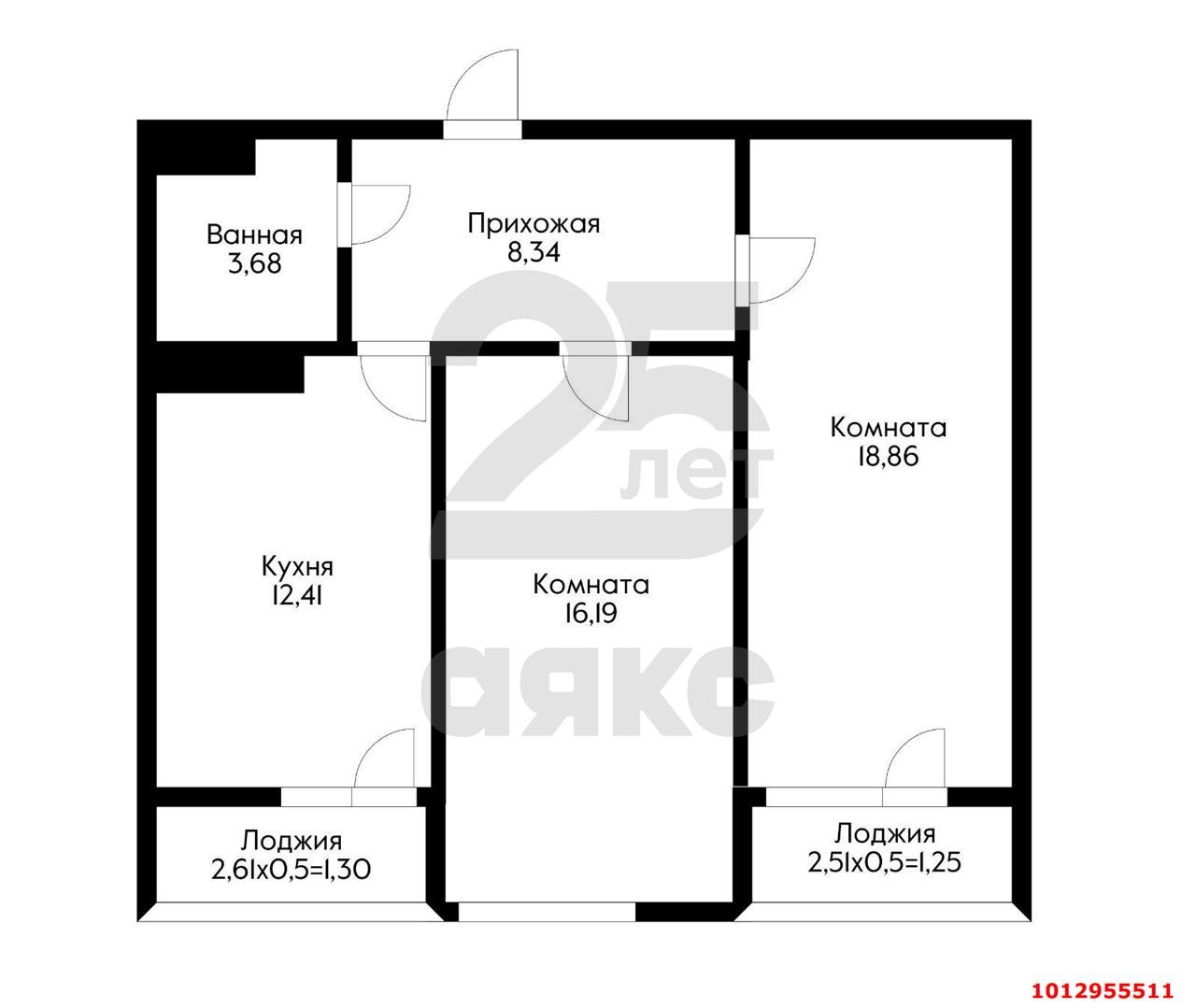 Фото №15: 2-комнатная квартира 64 м² - Краснодар, Школьный, ул. Школьная, 1