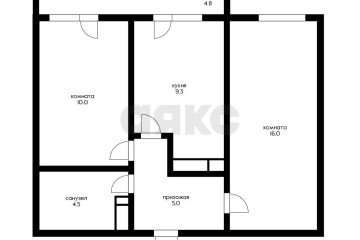 Фото №4: 2-комнатная квартира 46 м² - Краснодар, мкр. Губернский, ул. Домбайская, 63