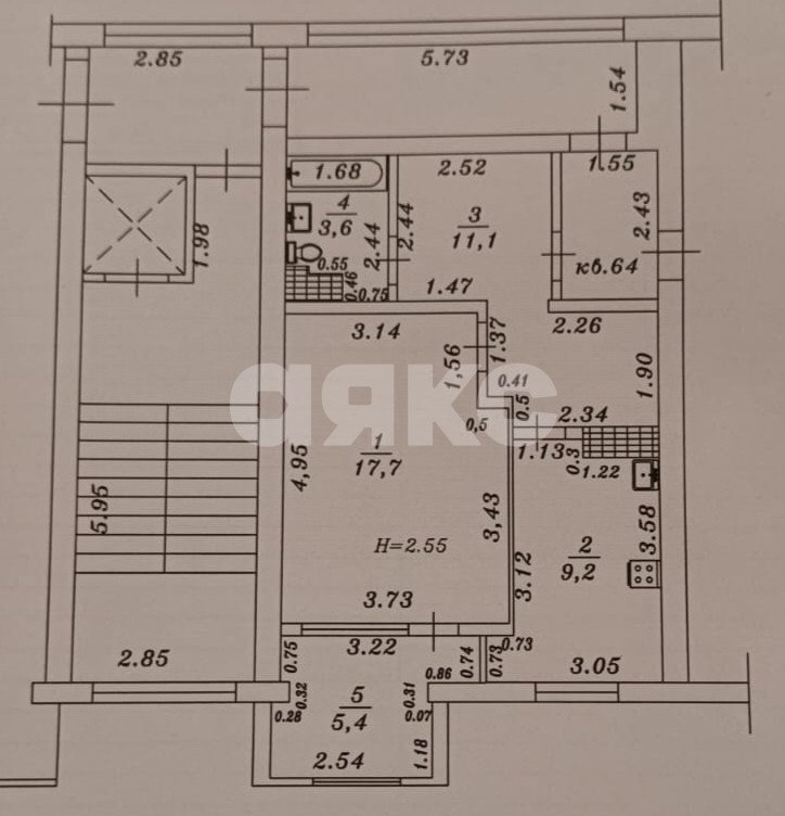 Фото №11: 1-комнатная квартира 41&nbsp;м², 7/9&nbsp;эт. - Анапа, мкр. 3А, ул. Ленина, 155