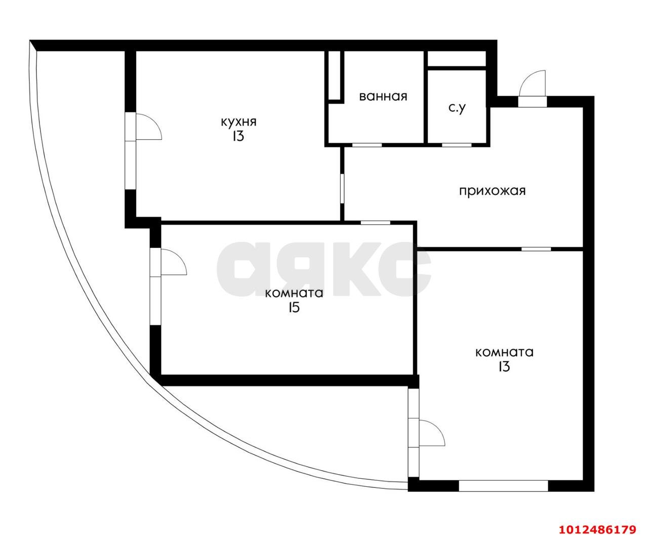 Фото №14: 2-комнатная квартира 65 м² - Краснодар, Достояние, ул. Григория Булгакова, 10