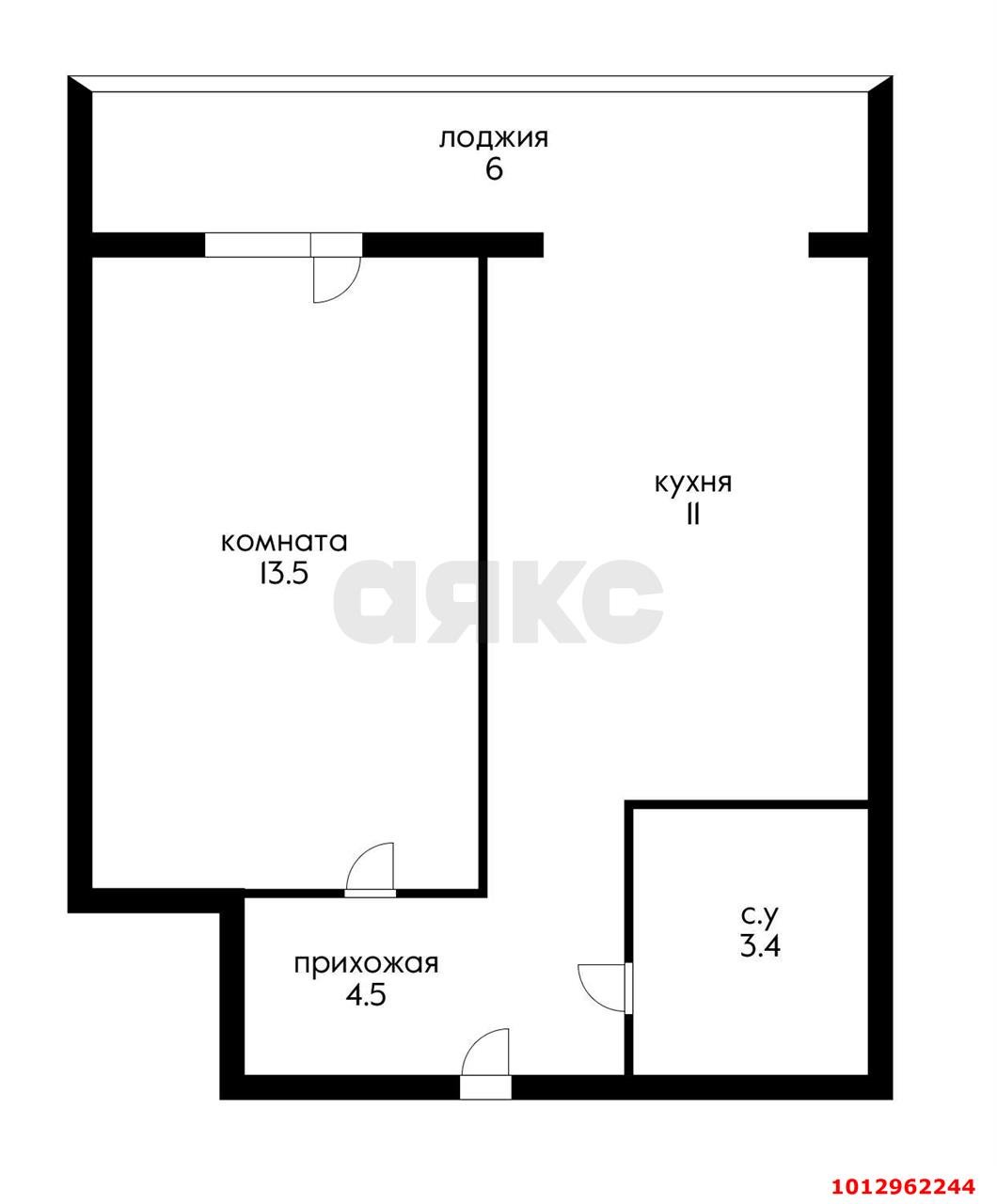 Фото №9: 1-комнатная квартира 38 м² - Российский, Прикубанский внутригородской округ, ул. Ратной Славы, 50