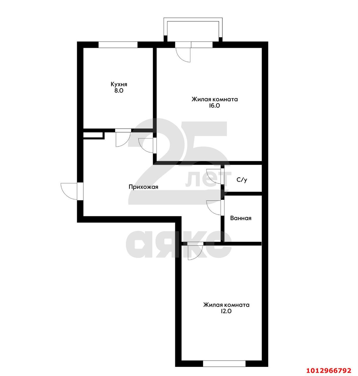 Фото №9: 2-комнатная квартира 50 м² - Темижбекская, ул. Расшеватская, 97