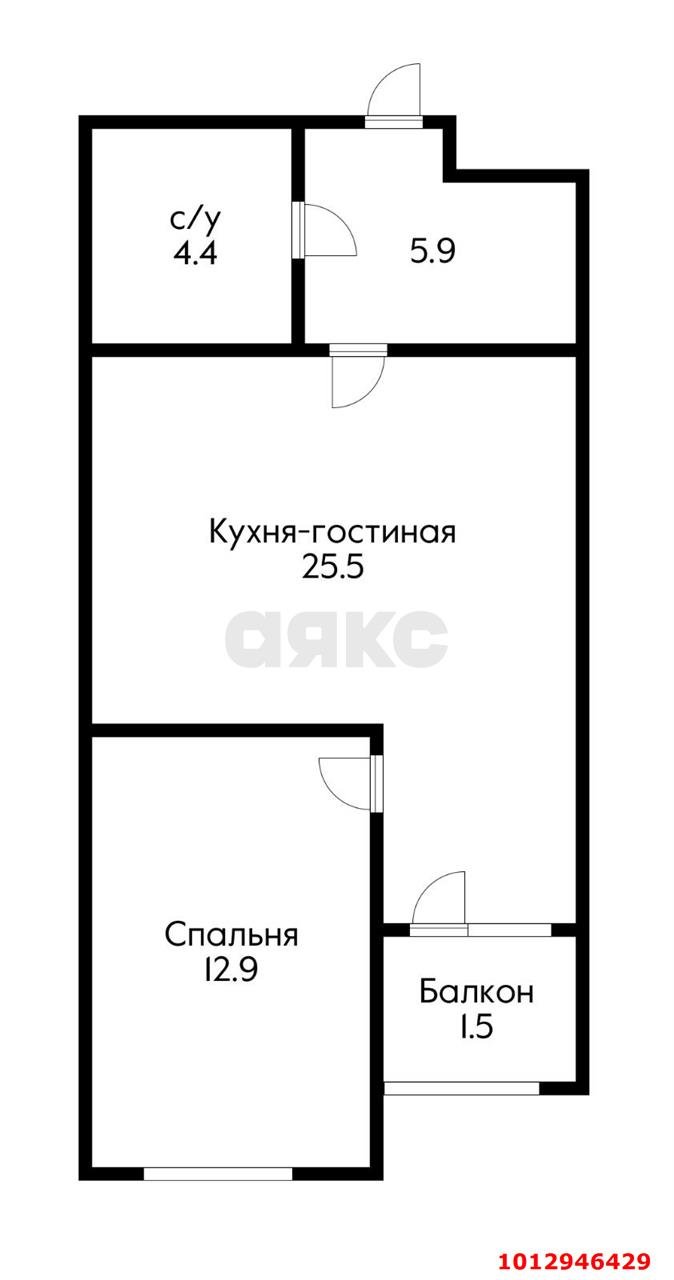 Фото №16: 1-комнатная квартира 50 м² - Краснодар, Новознаменский, ул. Войсковая, 4к6