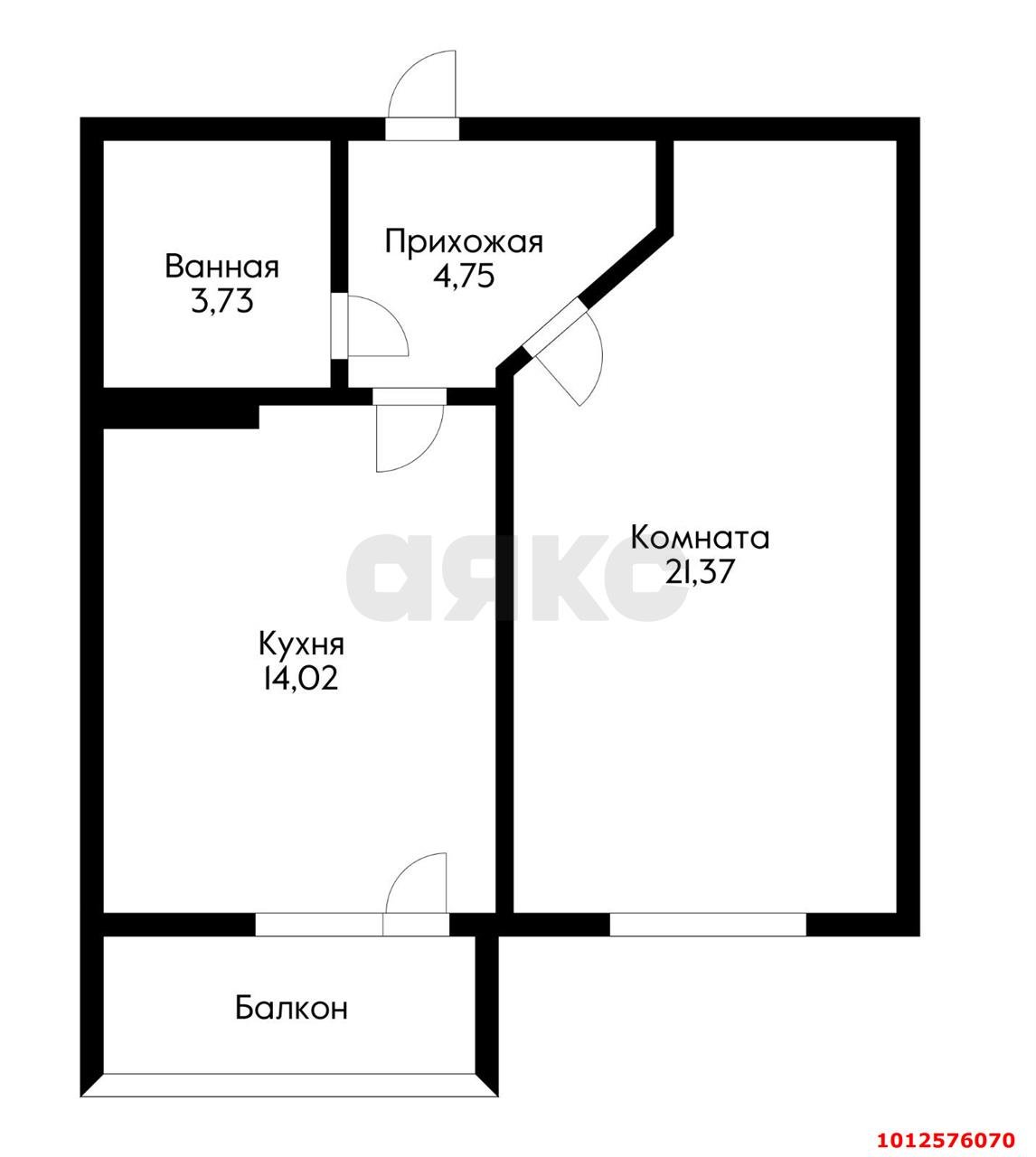 Фото №1: 1-комнатная квартира 44 м² - Краснодар, Пашковский, ул. Лавочкина, 19