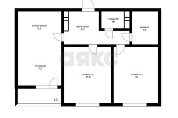 Фото №2: 2-комнатная квартира 50 м² - Краснодар, мкр. жилой комплекс Ракурс, ул. имени Героя Ростовского, 8