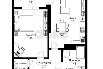 Фото №2: 1-комнатная квартира 36 м² - Краснодар, мкр. жилой комплекс Самолёт-2, ул. Западный Обход, 57к2