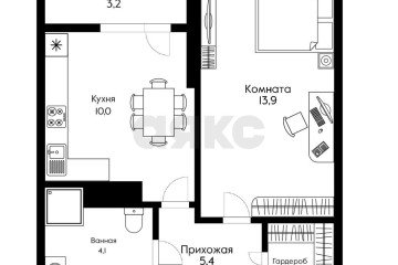 Фото №2: 1-комнатная квартира 36 м² - Краснодар, мкр. жилой комплекс Самолёт-2, ул. Западный Обход, 57к2