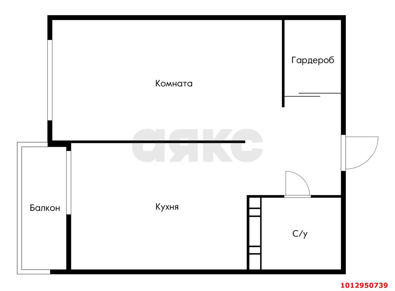 Фото №14: 1-комнатная квартира 42 м² - Краснодар, Губернский, ул. им. Героя Яцкова И.В., 17к1