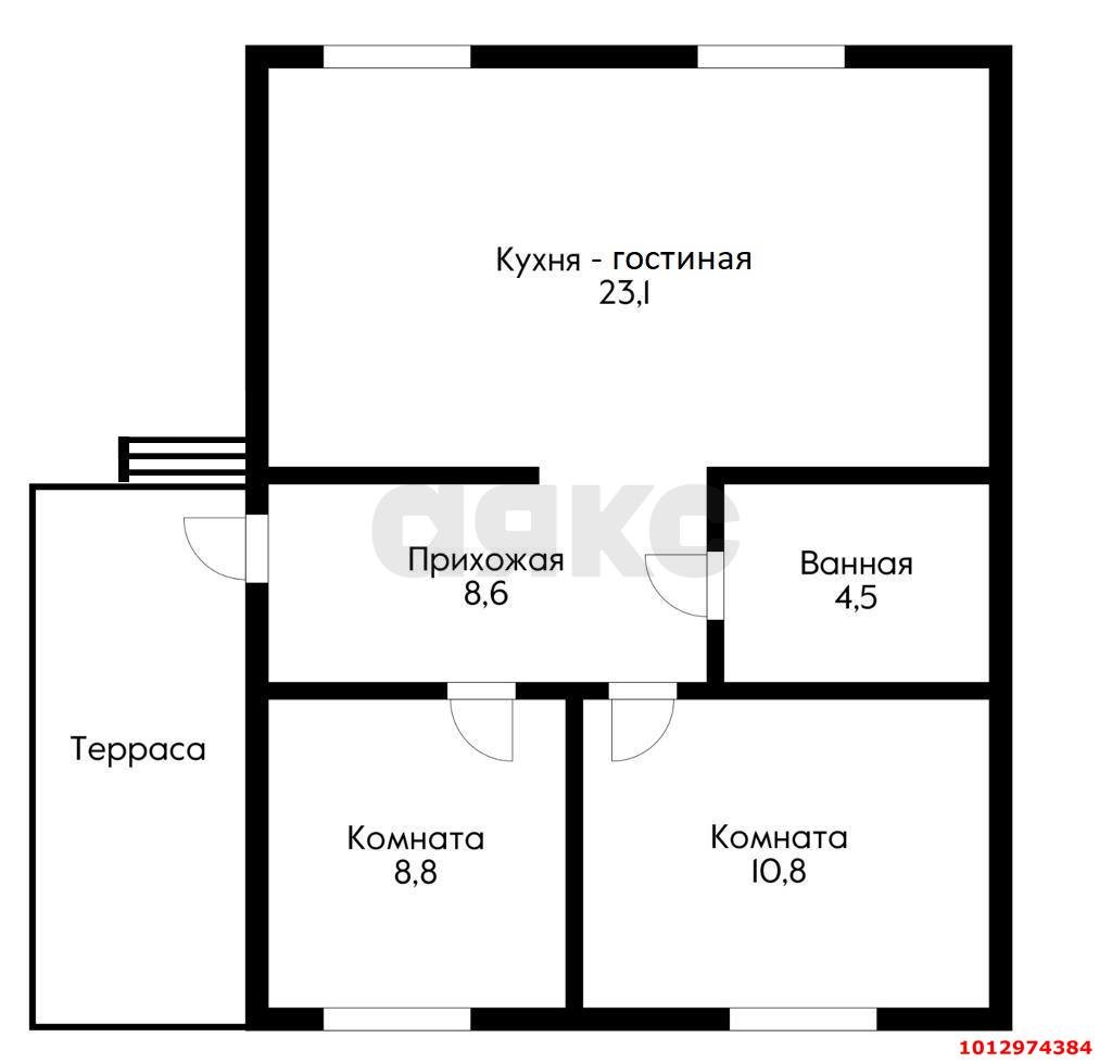 Фото №4: Дом 55 м² + 6.05 сот. - Елизаветинская, Кубань-2, ул. Цветочная, 7