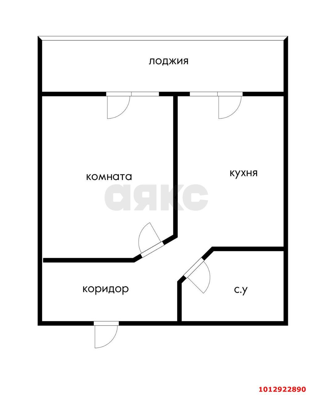 Фото №12: 1-комнатная квартира 32 м² - Российский, Прикубанский внутригородской округ, ул. Измаильская, 10