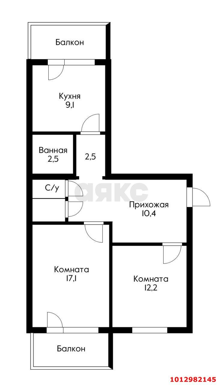 Фото №10: 2-комнатная квартира 62 м² - Краснодар, Юбилейный, ул. 70-летия Октября, 32