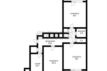 Фото №3: 3-комнатная квартира 104 м² - Краснодар, мкр. Западный внутригородской округ, ул. имени П.М. Гаврилова, 60