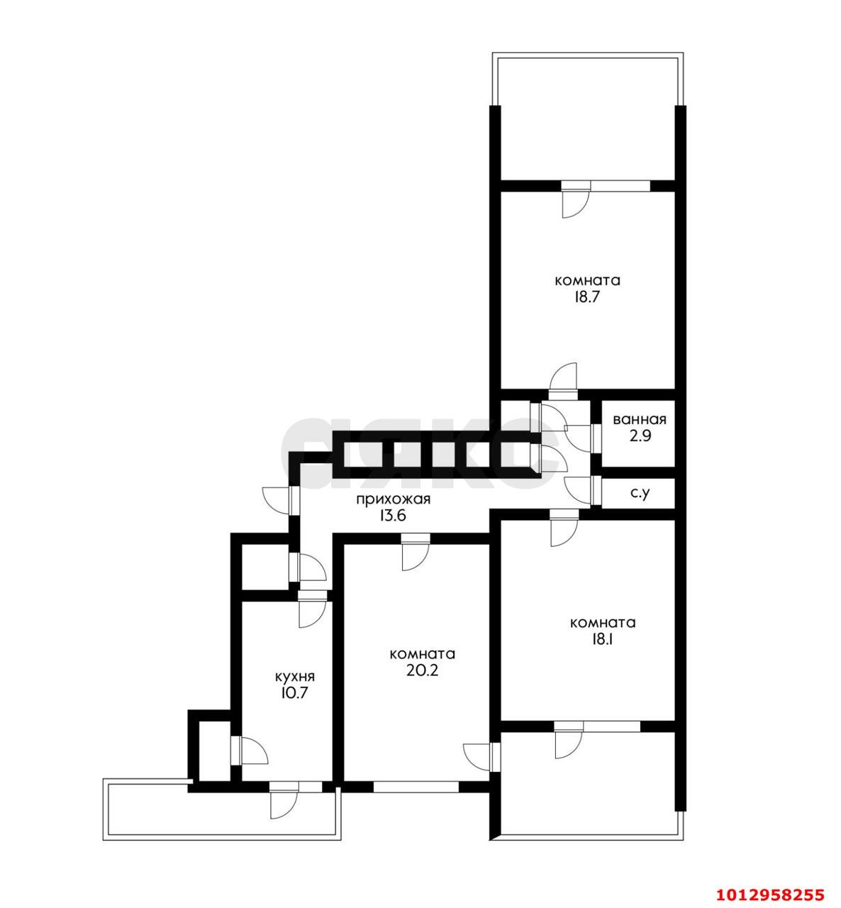 Фото №3: 3-комнатная квартира 104 м² - Краснодар, Западный внутригородской округ, ул. имени П.М. Гаврилова, 60