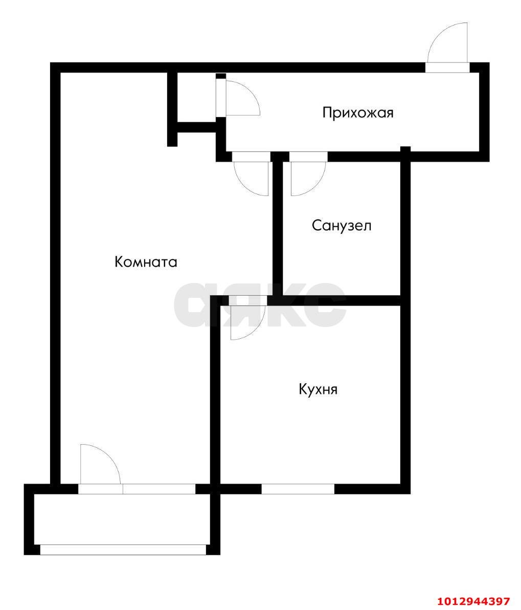 Фото №2: 1-комнатная квартира 33 м² - Краснодар, Западный внутригородской округ, ул. Рашпилевская, 128