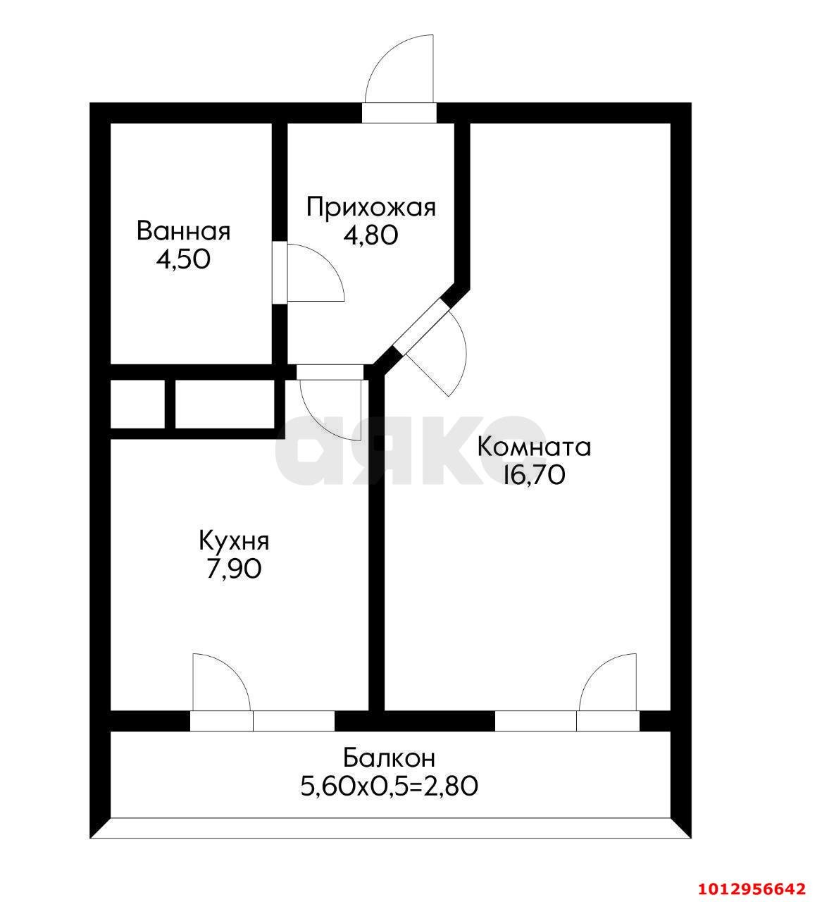 Фото №2: 1-комнатная квартира 35 м² - Краснодар, жилой комплекс Зеленодар, ул. 3-я Трудовая, 1/3