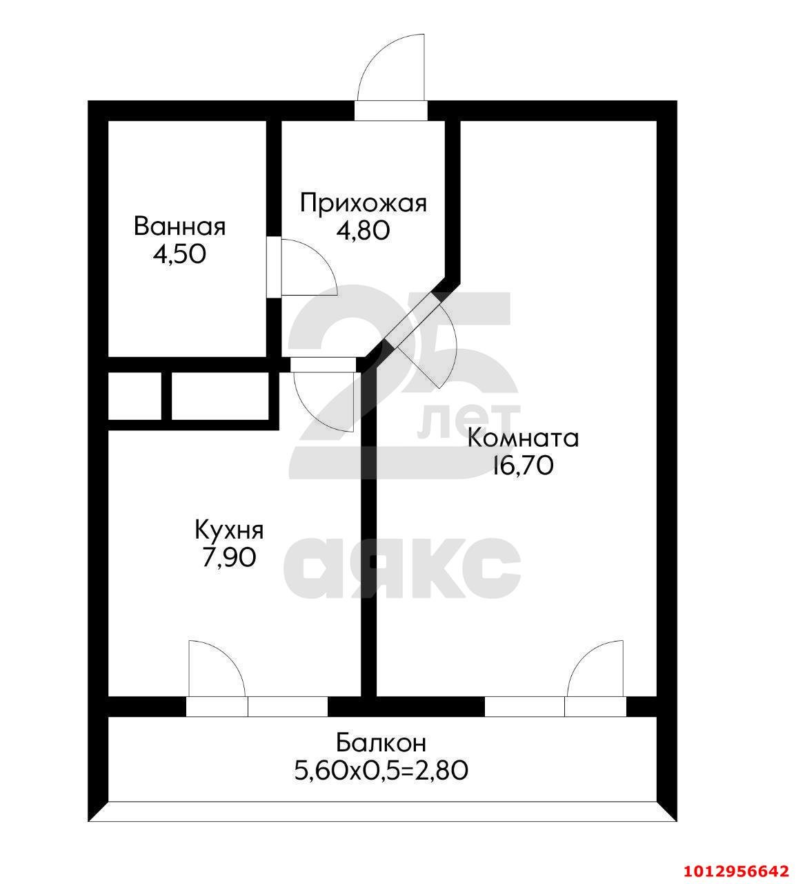 Фото №2: 1-комнатная квартира 35 м² - Краснодар, жилой комплекс Зеленодар, ул. 3-я Трудовая, 1/3