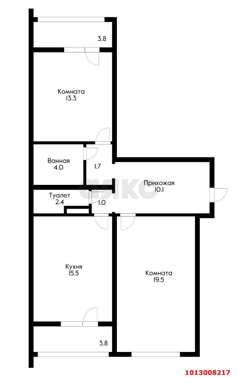 Фото №14: 2-комнатная квартира 75 м² - Краснодар, Пашковский, ул. Энергетиков, 10