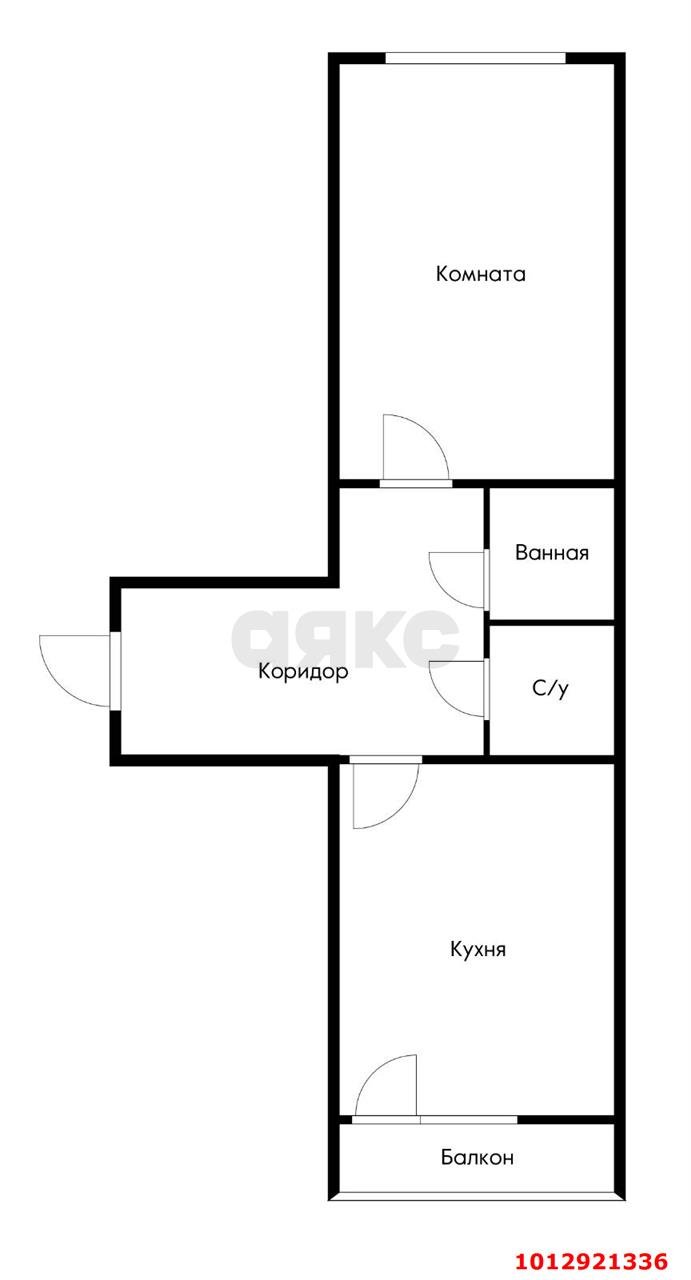 Фото №9: 1-комнатная квартира 47 м² - Краснодар, 1-й квартал, ул. Домбайская, 61