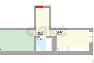 Фото №2: 1-комнатная квартира 41 м² - Краснодар, мкр. Молодёжный, ул. Дубравная, 1