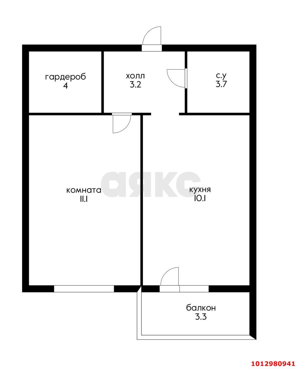 Фото №20: 1-комнатная квартира 39 м² - Краснодар, жилой комплекс Ракурс, ул. имени Героя Ростовского, 8