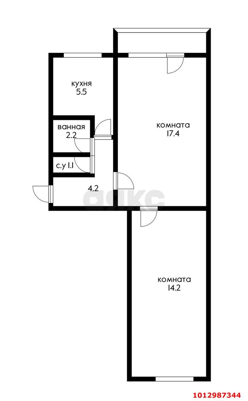 Фото №8: 2-комнатная квартира 44 м² - Краснодар, Горгаз, ул. Станкостроительная, 24