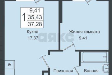 Фото №5: 1-комнатная квартира 36 м² - Краснодар, мкр. жилой комплекс Мой Город, ул. Западный Обход, 39/1к7