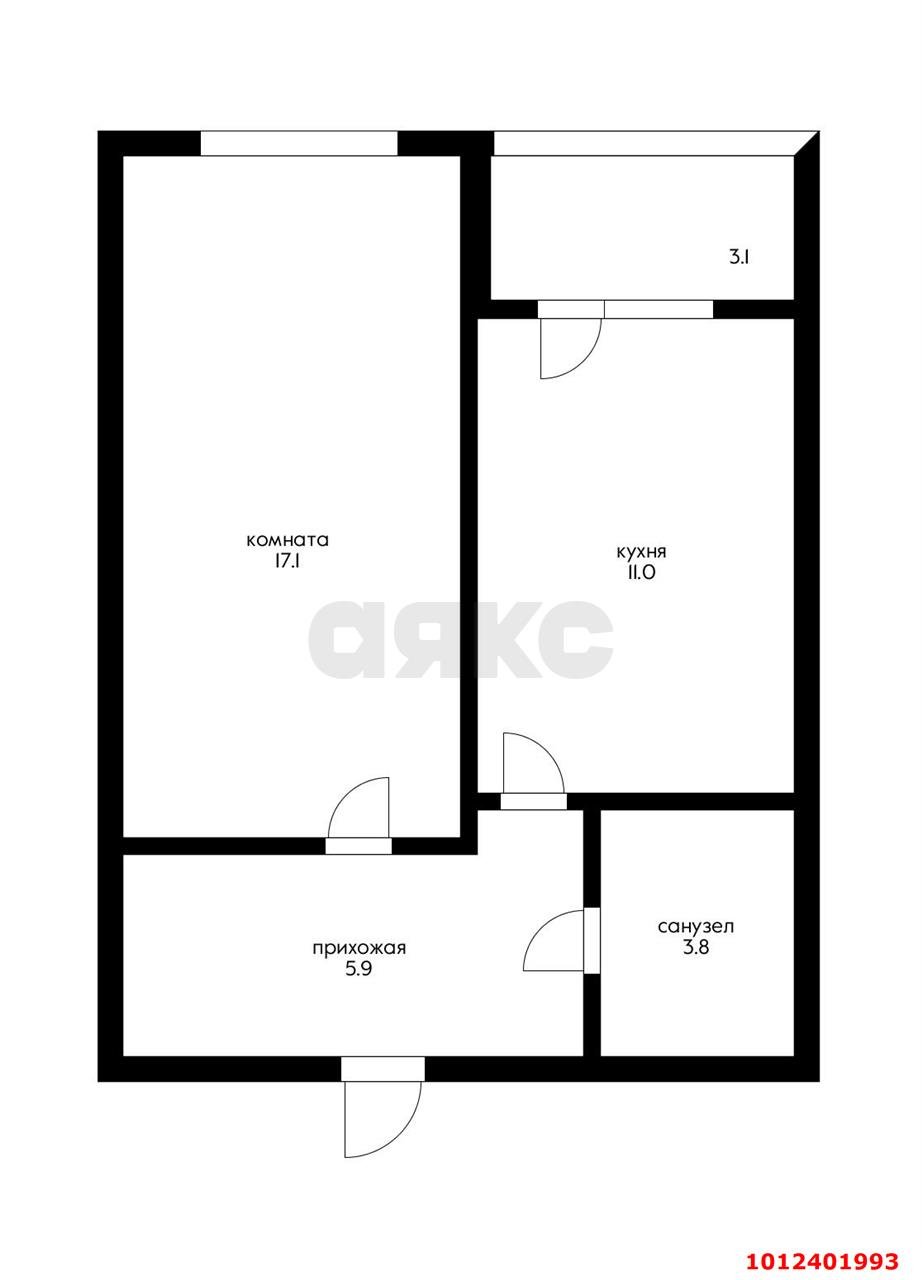 Фото №13: 1-комнатная квартира 37 м² - Краснодар, Пашковский, ул. Октябрьская, 12/1