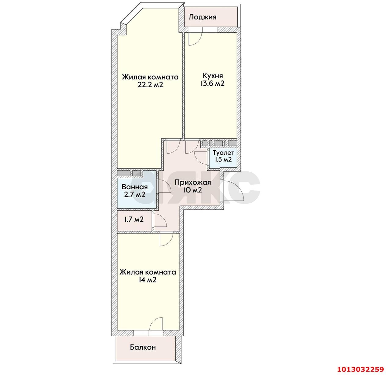 Фото №8: 2-комнатная квартира 72 м² - Краснодар, 9-й километр, пр-д Репина, 5