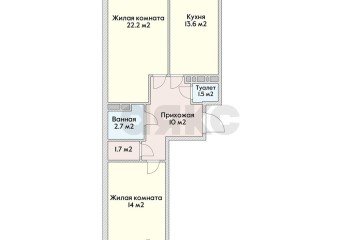 Фото №1: 2-комнатная квартира 72 м² - Краснодар, мкр. 9-й километр, пр-д Репина, 5