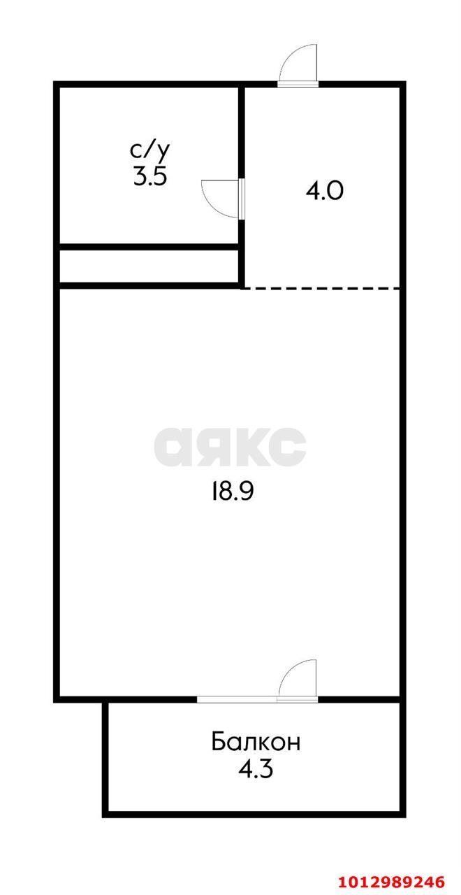 Фото №12: Студия 30 м² - Краснодар, жилой комплекс Айвазовский, ул. Старокубанская, 123А